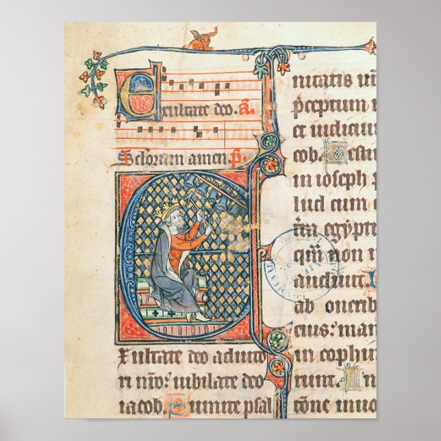 Póster Representación inicial historiada del juego del Re (Frente)