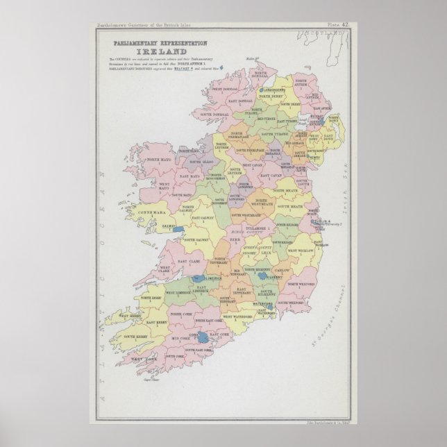 Póster Representación parlamentaria | Irlanda (Frente)
