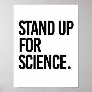 Póster Represente para arriba ciencia -- -