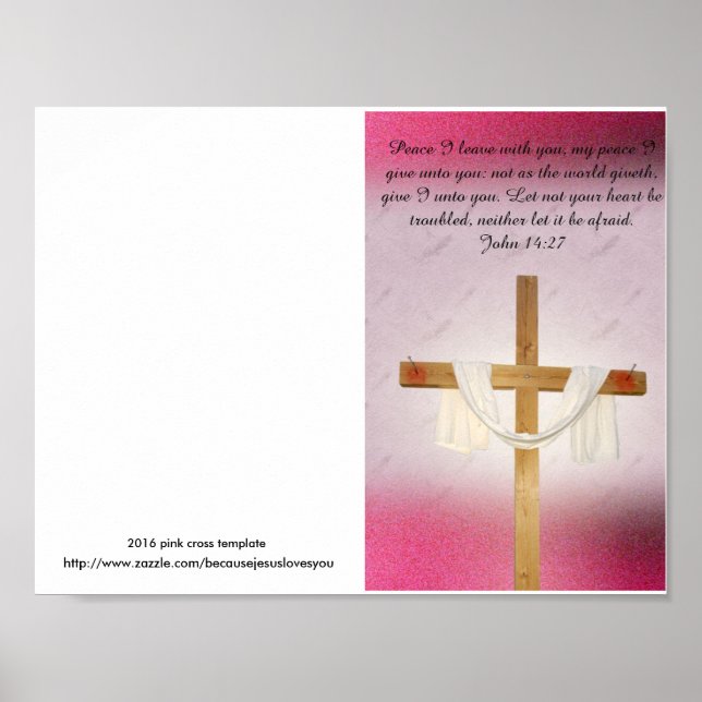 Póster Reprintable church bulletin master template poster (Frente)