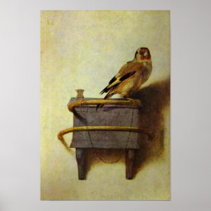 Póster reproducción de la pintura "El Jilguero"