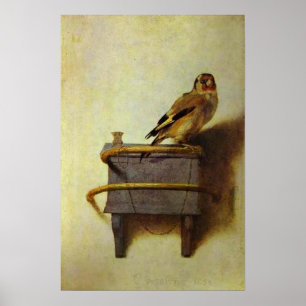Póster reproducción de la pintura "El Jilguero"