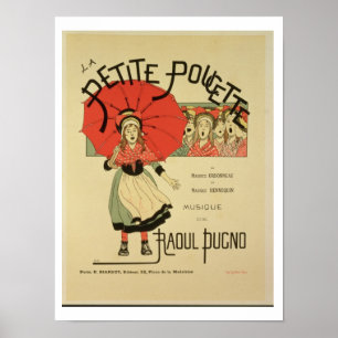 Póster Reproducción de un poster anunciando la opereta