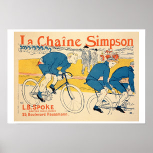 Póster Reproducción de una publicidad poster "El Simpson