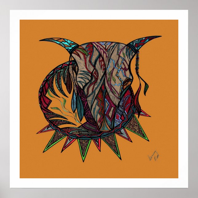 Póster Reproducción del espíritu de toro (Frente)