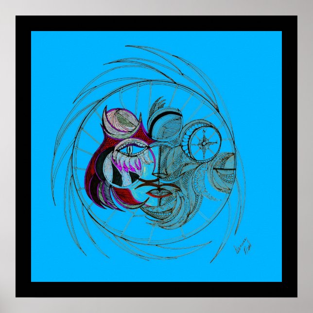 Póster Reproducción espiritual de Techno (Frente)