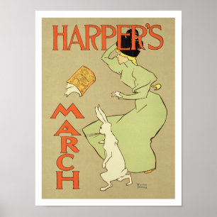 Póster Reproducción mag de Harper de una publicidad de