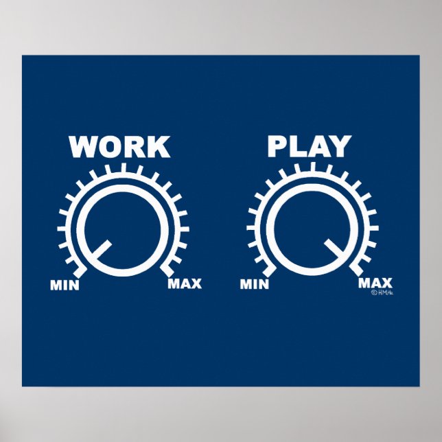 Póster Reproducir duro (Frente)