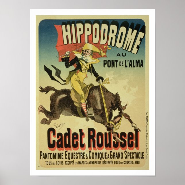 Póster Reproduction of a poster advertising 'Cadet Rousse (Frente)