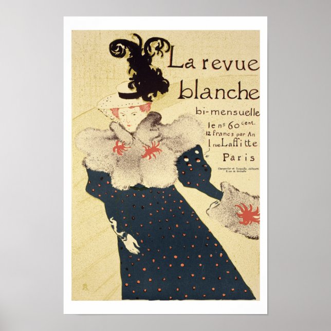 Póster Reproduction of a poster advertising 'La Revue Bla (Frente)