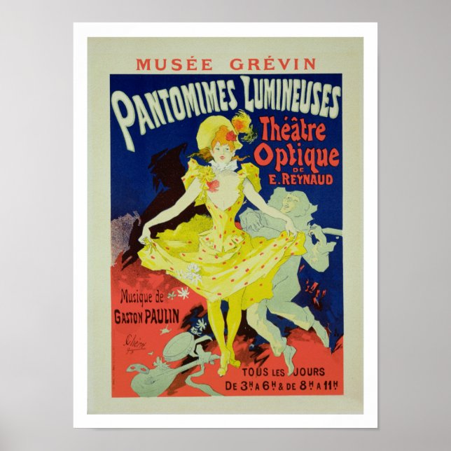 Póster Reproduction of a Poster Advertising 'Pantomimes L (Frente)
