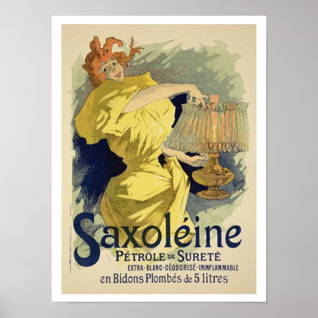 Póster Reproduction of a poster advertising 'Saxoleine', (Frente)