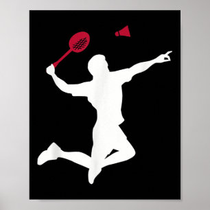 Póster Reproductor de Badminton