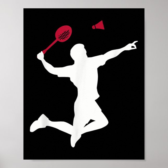 Póster Reproductor de Badminton (Frente)