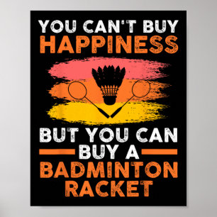 Póster Reproductor de Badminton lanzadera