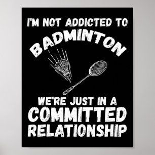 Póster Reproductor de Badminton lanzadera 1