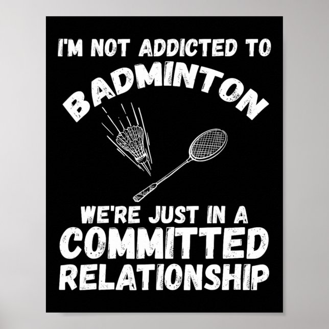 Póster Reproductor de Badminton lanzadera 1 (Frente)