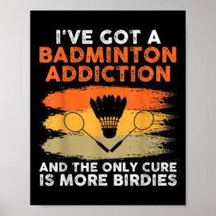Póster Reproductor de Badminton lanzadera 4