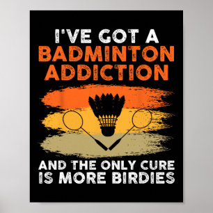 Póster Reproductor de Badminton lanzadera 7