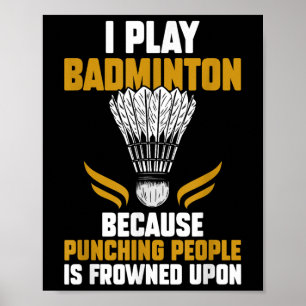 Póster Reproductor de Badminton lanzadera _7