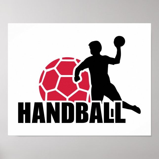 Póster Reproductor de balonmano (Frente)