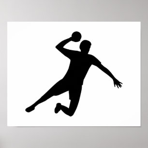 Póster Reproductor de balonmano