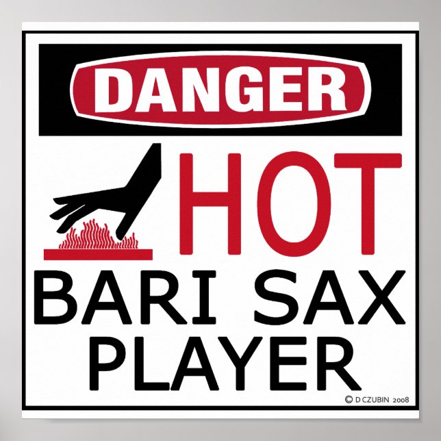 Póster Reproductor de Bari Sax en caliente (Frente)