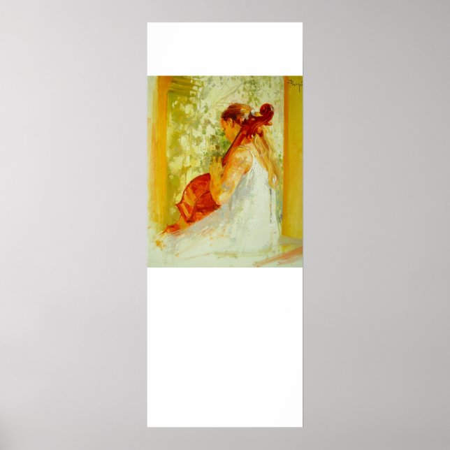 Póster Reproductor de Cello (Frente)
