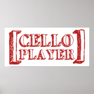 Póster Reproductor de Cello