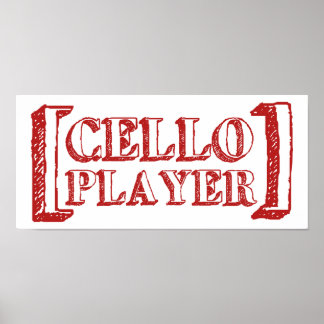 Póster Reproductor de Cello