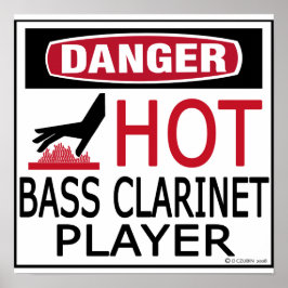 Póster Reproductor de Clarinet en caliente