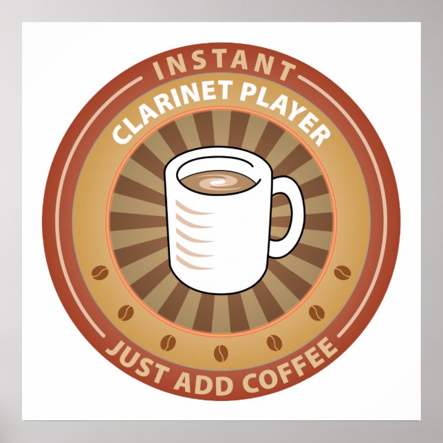 Póster Reproductor de Clarinet instantáneo (Frente)