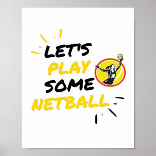 Póster Reproductor de Netball