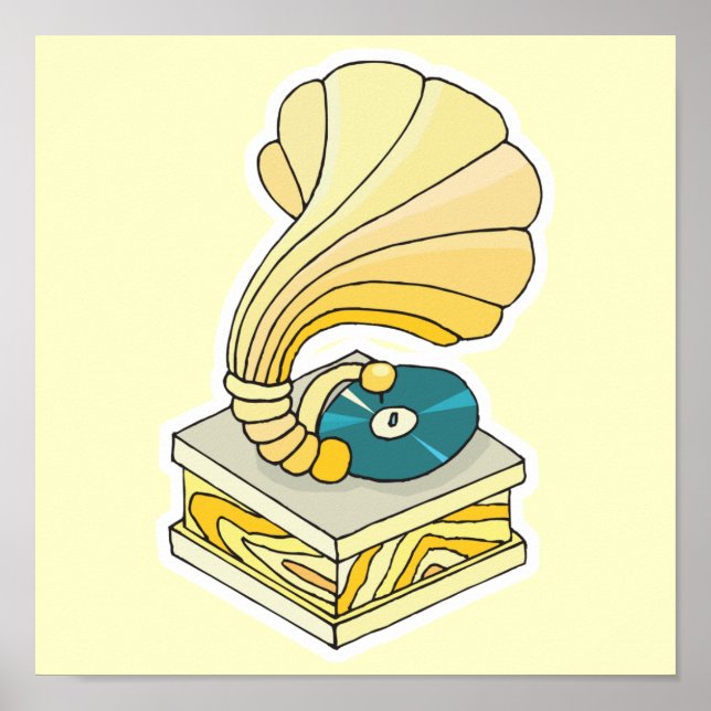Póster reproductor de registros fonográficos (Frente)