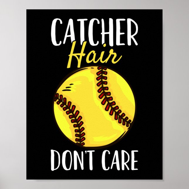 Póster Reproductor de Softbol de Catcher (Frente)