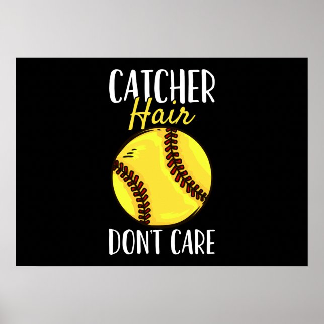 Póster Reproductor de Softbol de Catcher (Frente)