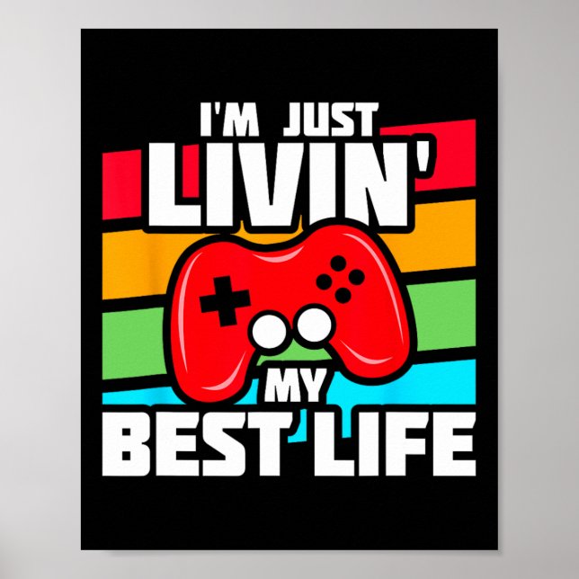 Póster Reproductor De Videojuegos - Pc Console Online Gam (Frente)