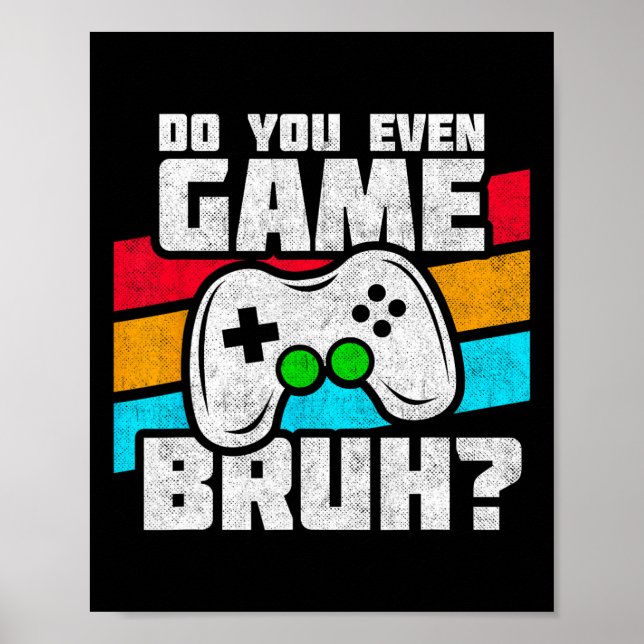 Póster Reproductor De Videojuegos - Pc Console Online Gam (Frente)