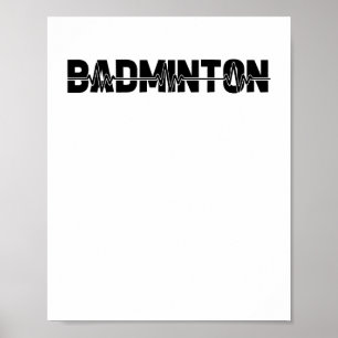 Póster Reproductor del transbordador Badminton - Team Rac