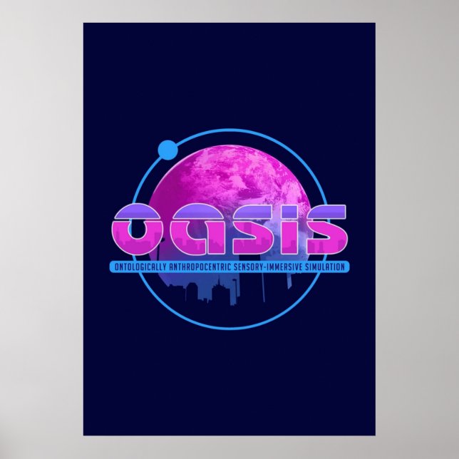 Póster Reproductor listo para Oasis uno (Frente)