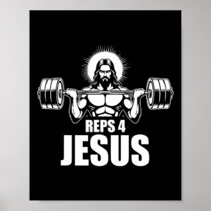 Póster Reps 4 Jesús Gym Christian Halterofilia