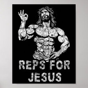 Póster Reps divertidos cristianos 4 Jesús divertido entre