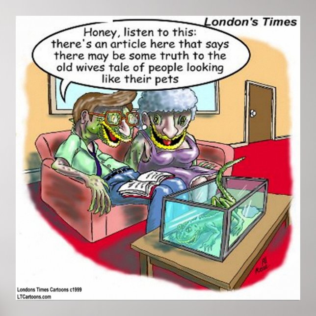 Póster Reptile People Funny Personalizado Poster (Frente)