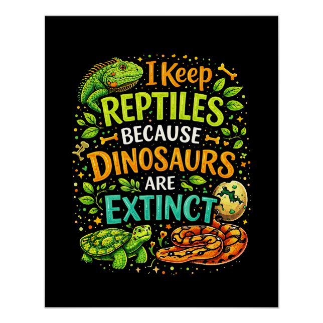 Póster Reptiles Rule (Anverso)