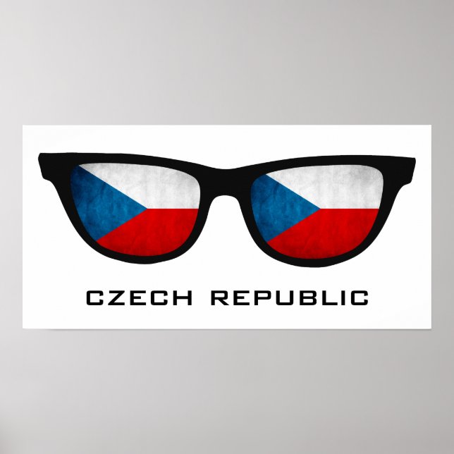 Póster República Checa sombras personalizado poster de te (Frente)