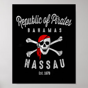 Póster República De Piratas Nau Bahamas Verano