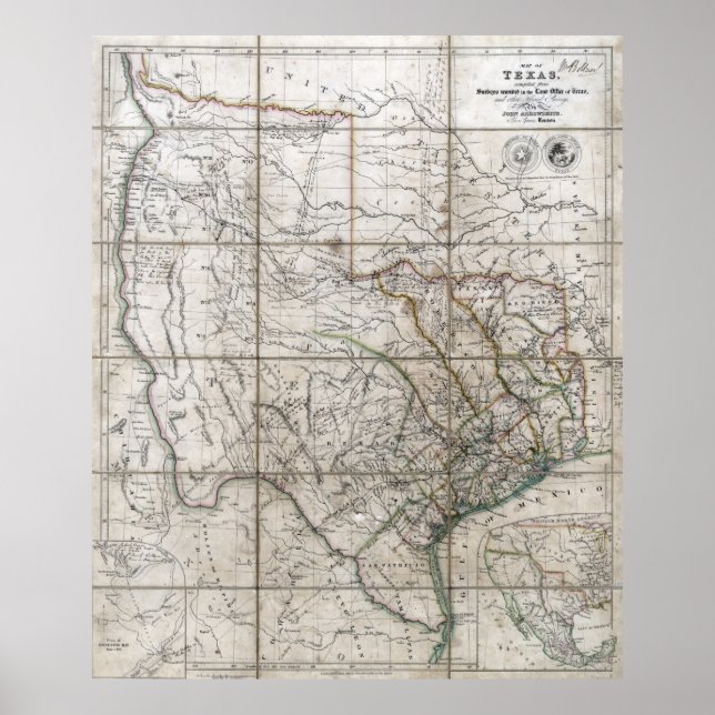 Póster República de Texas 1841 (Frente)