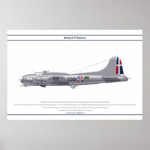 Póster República Dominicana 1 de B-17G