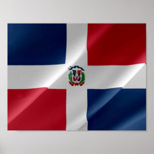 Póster República Dominicana - Bandera dominicana -