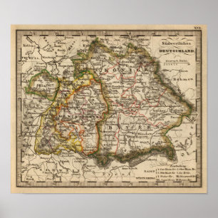 Póster República Federal de Alemania del sur